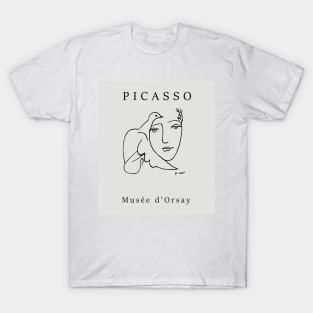 Picasso abstract women line art T-Shirt